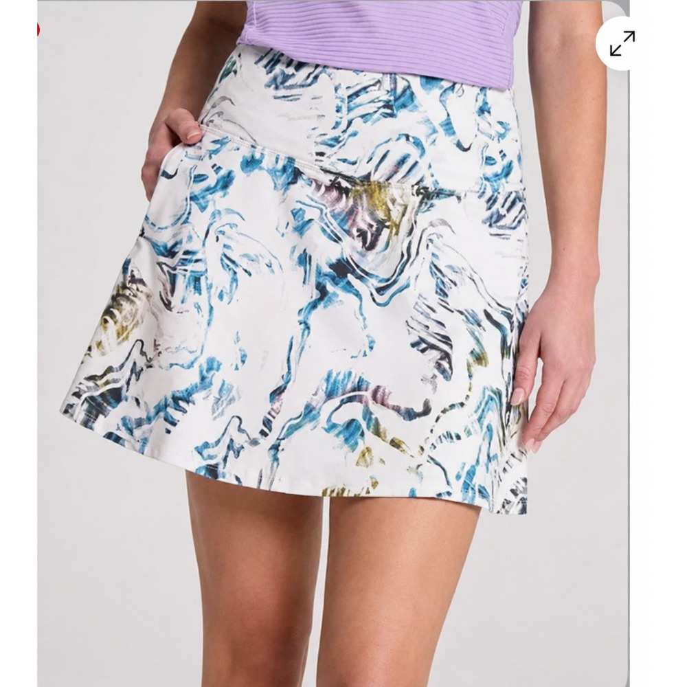 CALIA Eagle Skort Womens XXL White Marble Print Athletic Tennis‎ Golf Pickleball